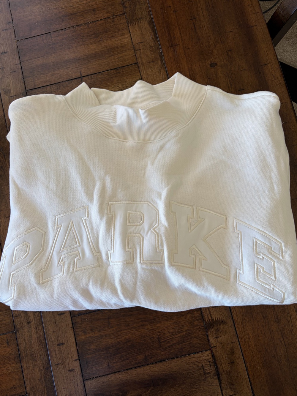 Authentic Parke Bridal Varsity Mockneck